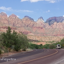 De weg door Zion NP © fotografiepetra