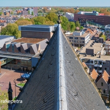 Klim naar de Hemel - Alkmaar vanaf de Grote Kerk, uitzicht stadhuis © fotografiepetra