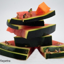 Kamperen op een meloen © fotografiepetra