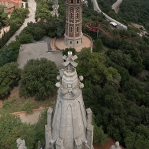Vanaf Tibidabo Fabra observatorium Barcelona © fotografiepetra