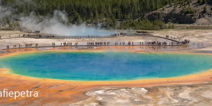 Panorama Grand Prismatic Spring Overlook Yellowstone NP © fotografiepetra