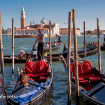 Gondel met zicht op San Giorgio eiland © fotografiepetra