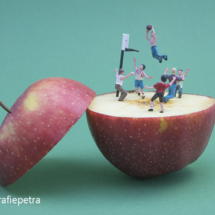 Basketbal op een appel © FotografiePetra