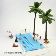 Corona vrij Zwembad mondkapje © fotografiepetra